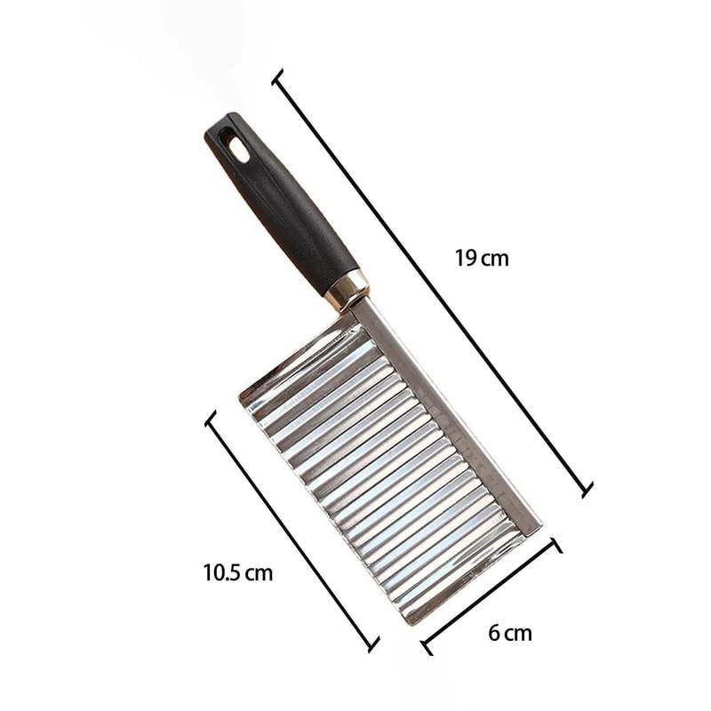 Stainless Steel Wavy Potato And Vegetable Cutter Kitchen Tool 6