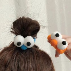 funny big eyes high elasticity autumn winter girls hair band