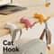 Cute CatShaped Desktop Hooks Key And Bag Holder 0