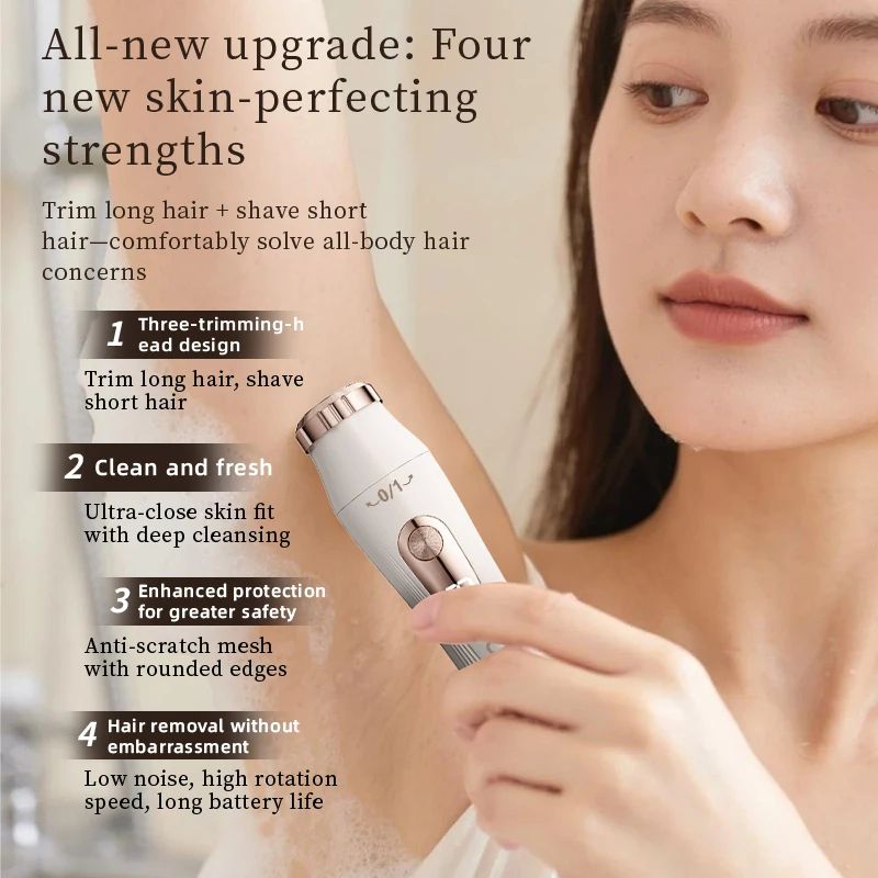 3in1 Portable Women Electric Shaver And Grooming Trimmer 2