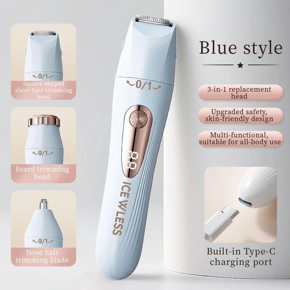 3in1 Portable Women Electric Shaver And Grooming Trimmer 7