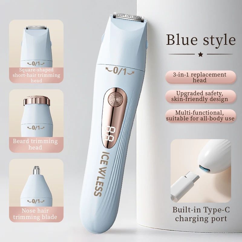 3in1 Portable Women Electric Shaver And Grooming Trimmer 7