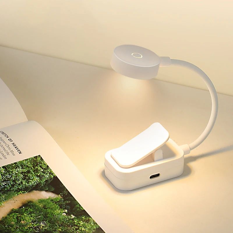 Mini USB Rechargeable ClipOn LED Reading Lamp 5