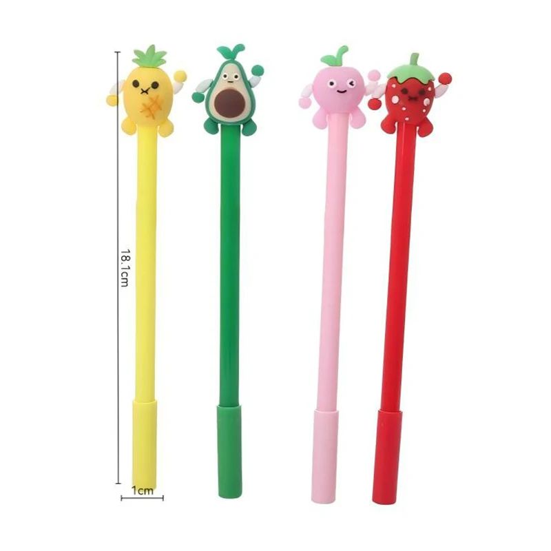 4Pack Cartoon Fruit Gel Pens For Kids 4