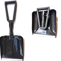 portable folding snow shovel for multi-use outdoor and indoor tasks
