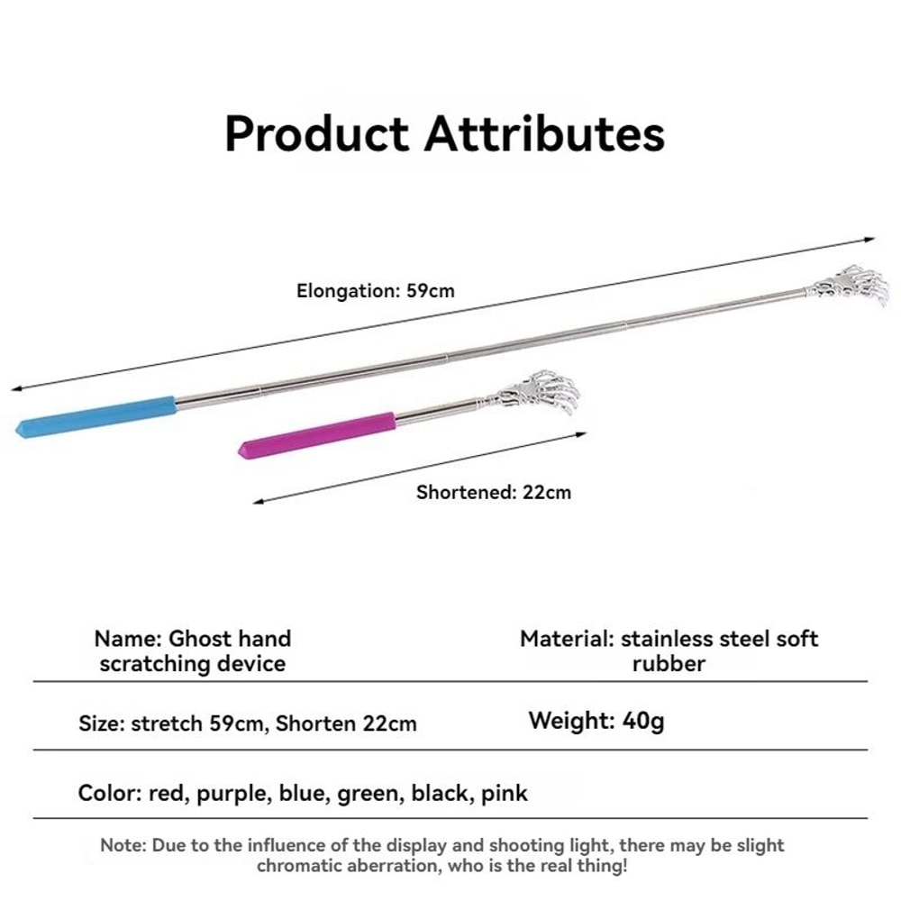 Portable Stainless Steel Extendable Itchy Scratcher For Back And Body 1