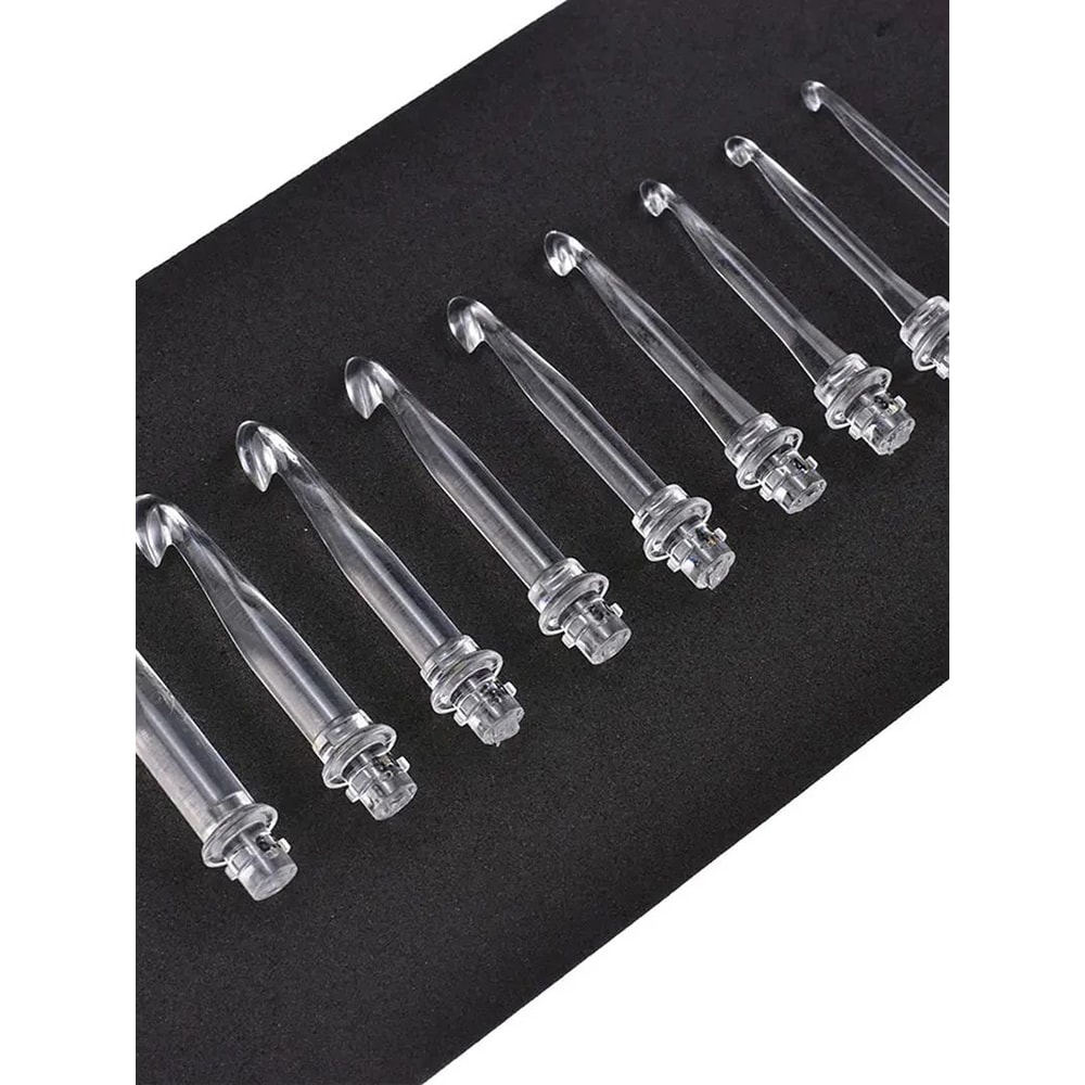 9 In 1 USB Rechargeable LED Crochet Hook Set 14