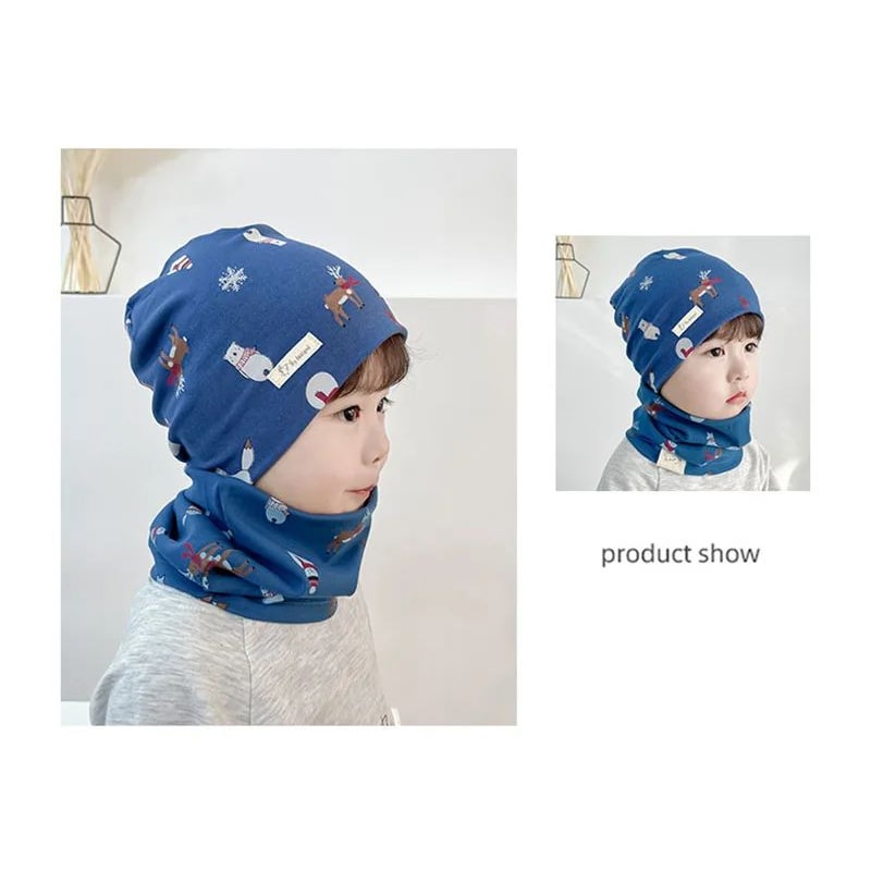 Soft Cotton Baby Hat And Scarf Set 6