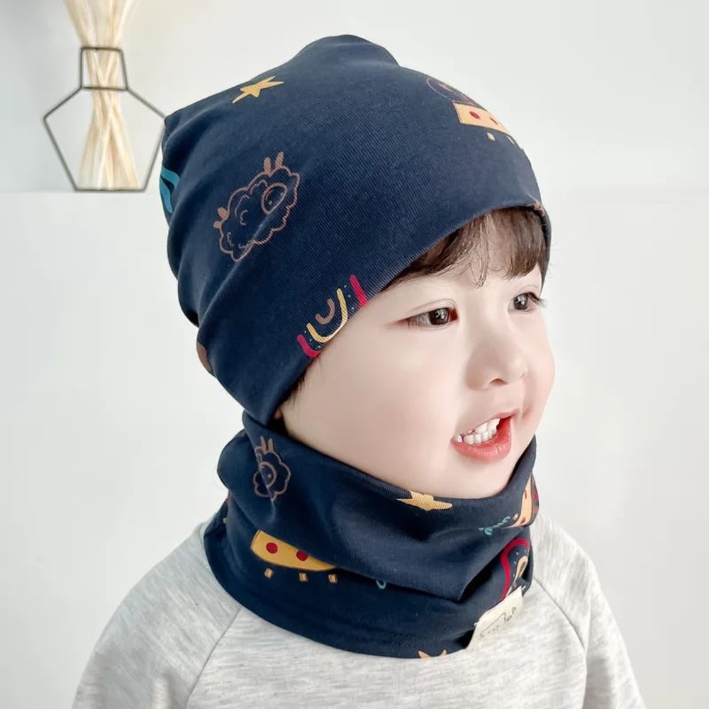 Soft Cotton Baby Hat And Scarf Set 9