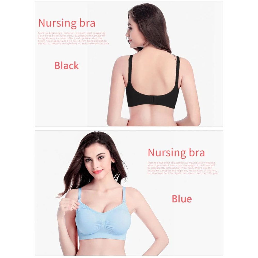 Wireless Maternity Nursing Bra For Breastfeeding 12