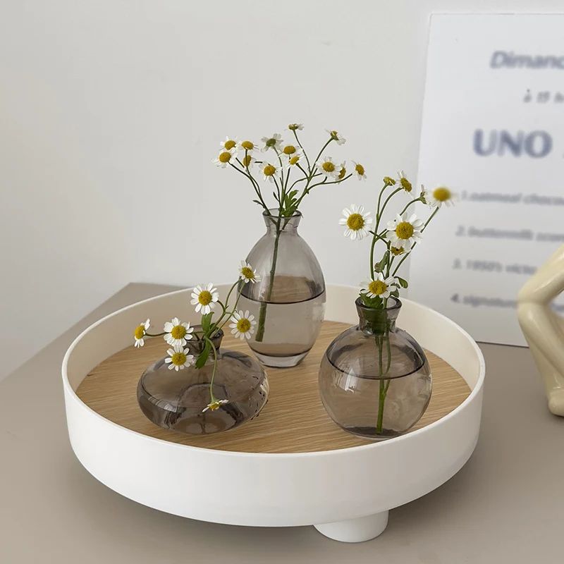 3 Piece Vintage Glass Vase Set For Plants 2