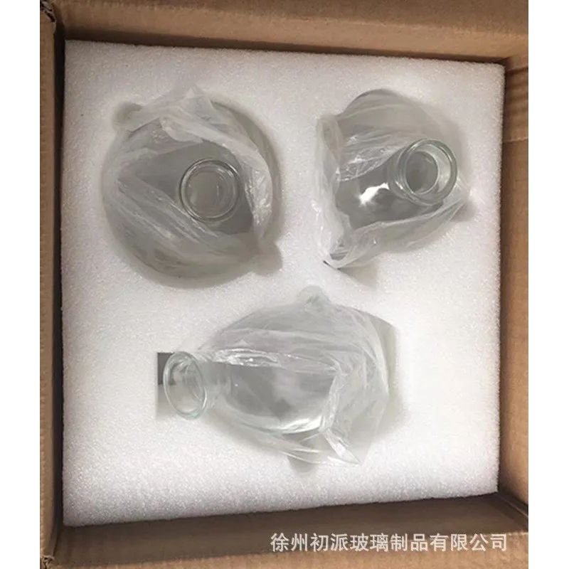 3 Piece Vintage Glass Vase Set For Plants 11