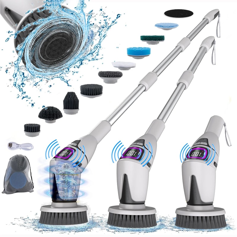 10 In 1 Wireless Electric Spin Scrubber 0