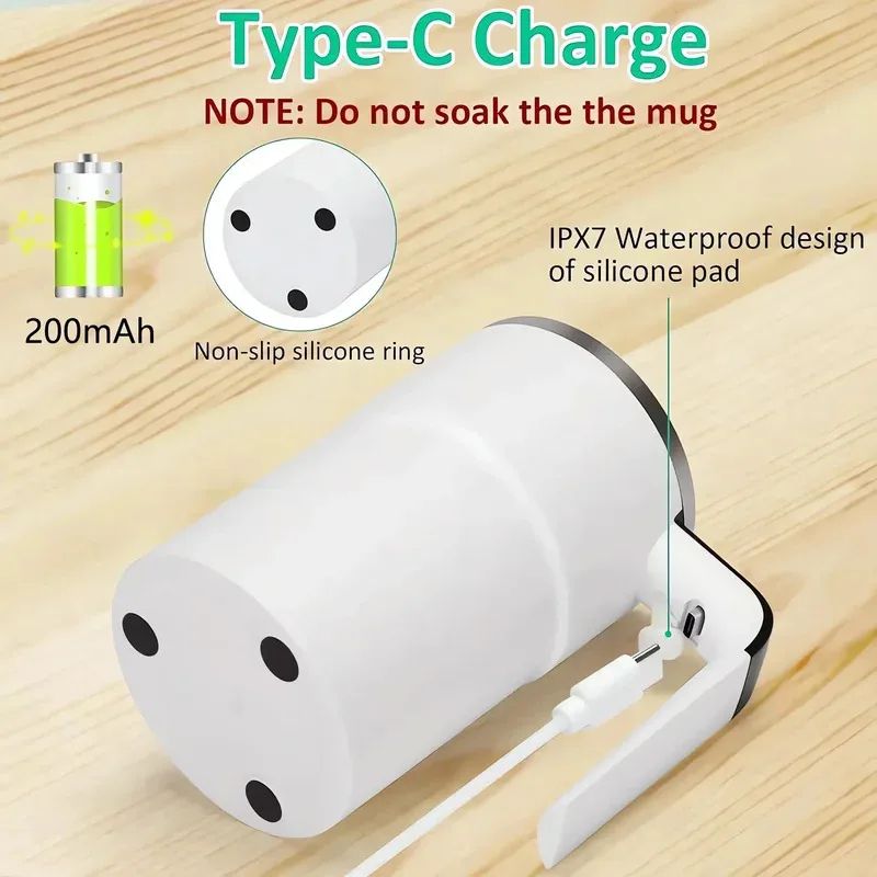 380ML Electric Self Mixing Coffee Mug 3