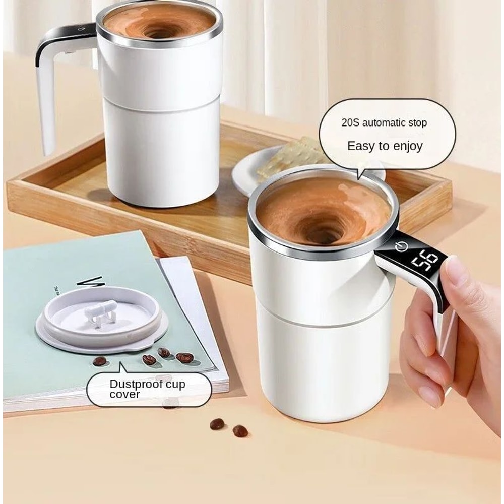 380ML Electric Self Mixing Coffee Mug 6