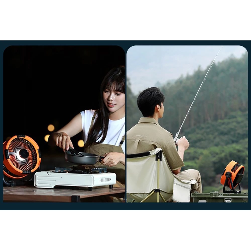 20000mAh Portable Camping Fan With Light 13