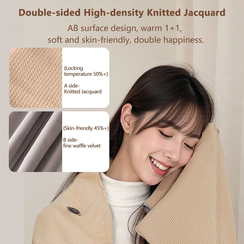USB Heated Wearable Shawl Blanket 7