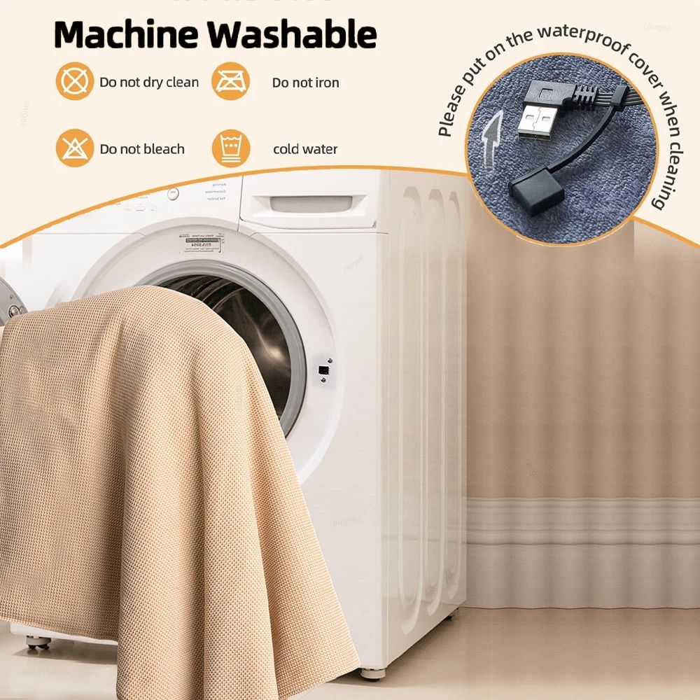 USB Heated Wearable Shawl Blanket 9