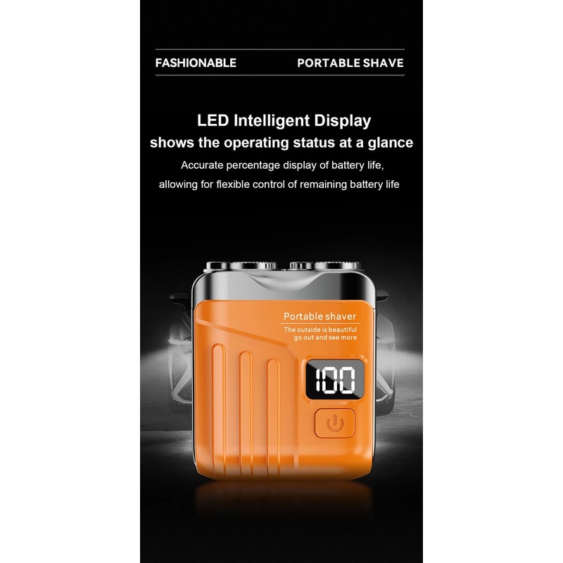 Portable Mini Electric Shaver With Digital Display 9