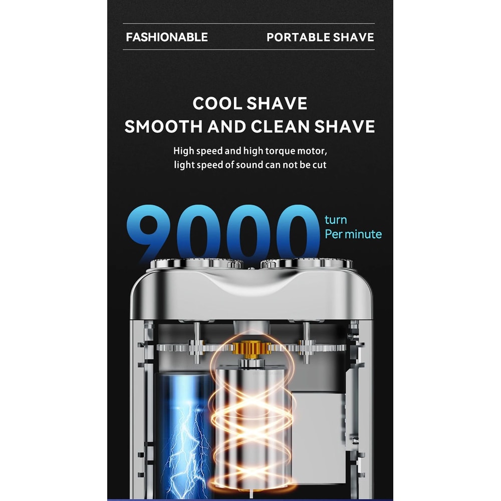Portable Mini Electric Shaver With Digital Display 10
