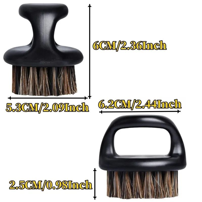 Horsehair Leather Cleaning Brush Set For Car Detailing 6