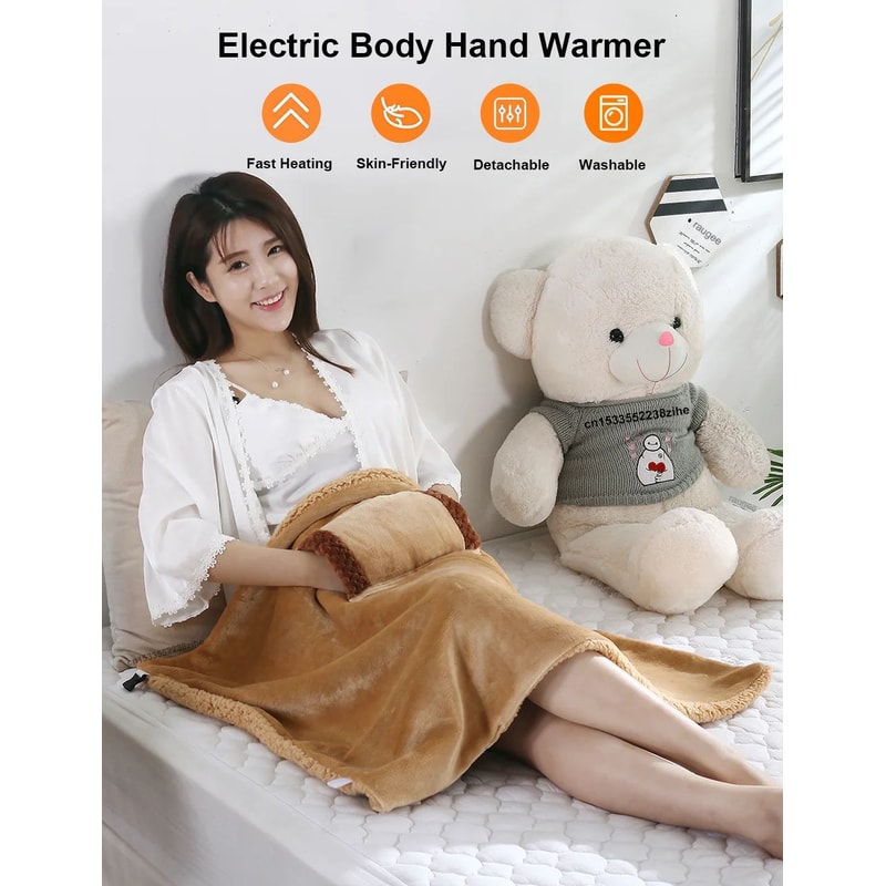 USB Rechargeable Warming Blanket Hand Warmer 6