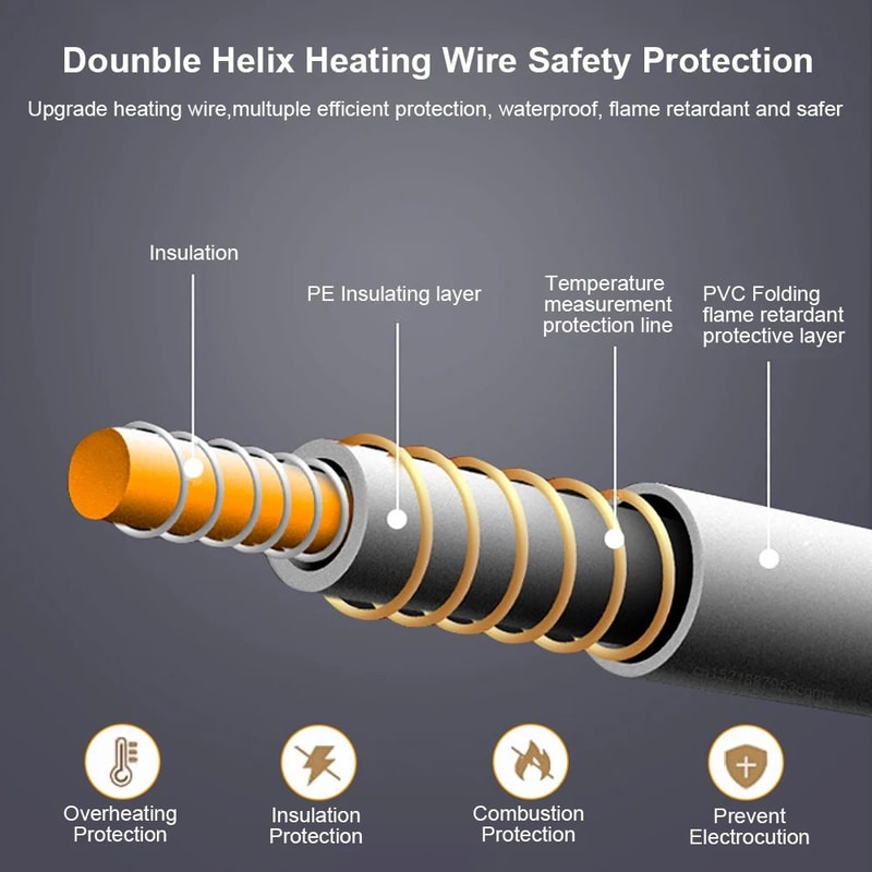 USB Rechargeable Warming Blanket Hand Warmer 8