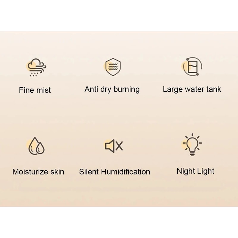 22L Large USB Cool Mist Humidifier With LED Night Light 6