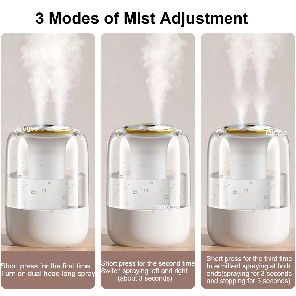 22L Large USB Cool Mist Humidifier With LED Night Light 7