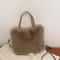 Plush Faux Fur Tote Shoulder Bag For Women 1