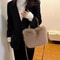 Plush Faux Fur Tote Shoulder Bag For Women 4