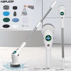 wireless electric bathroom cleaning brush