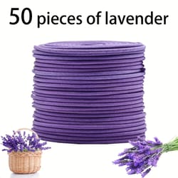 50pcs lavender scented spiral candles