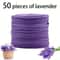 50Pcs Lavender Scented Spiral Candles 0