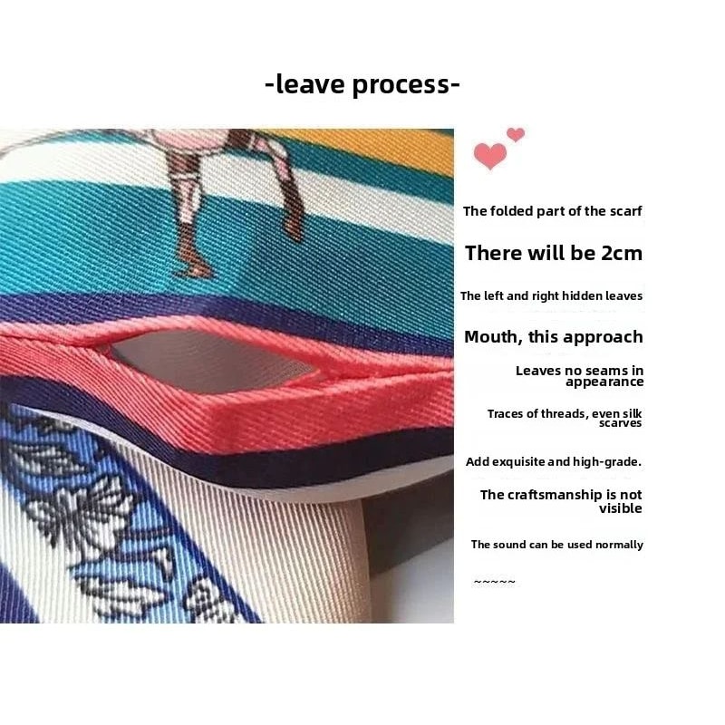 Elegant 5x90cm Black And White Silk Scarf Ribbon 6