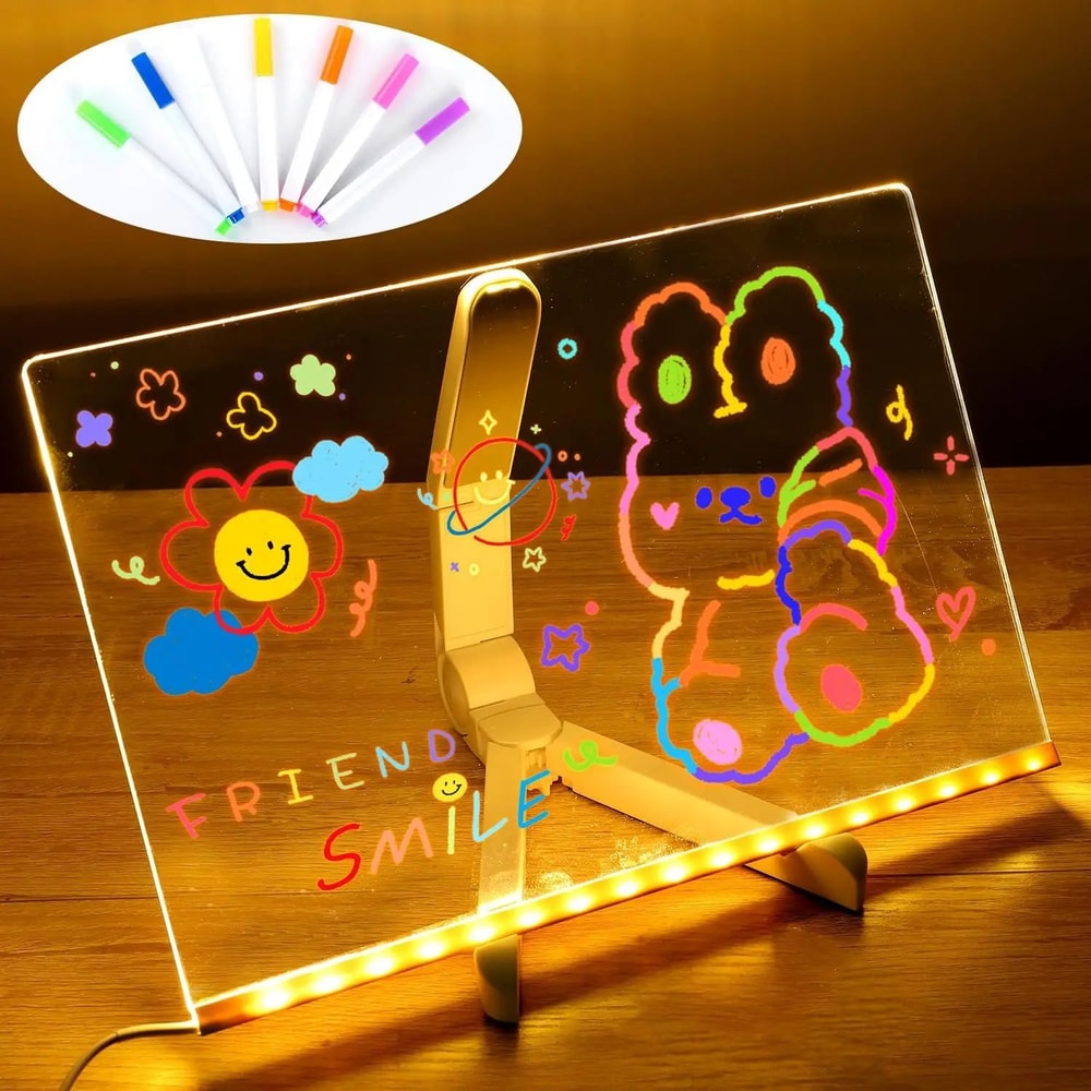LED Note Board With Night Light And 7 Color Pens 5
