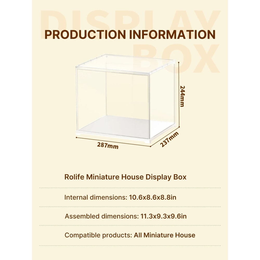 Robotime Rolife Miniature House Display Box 9
