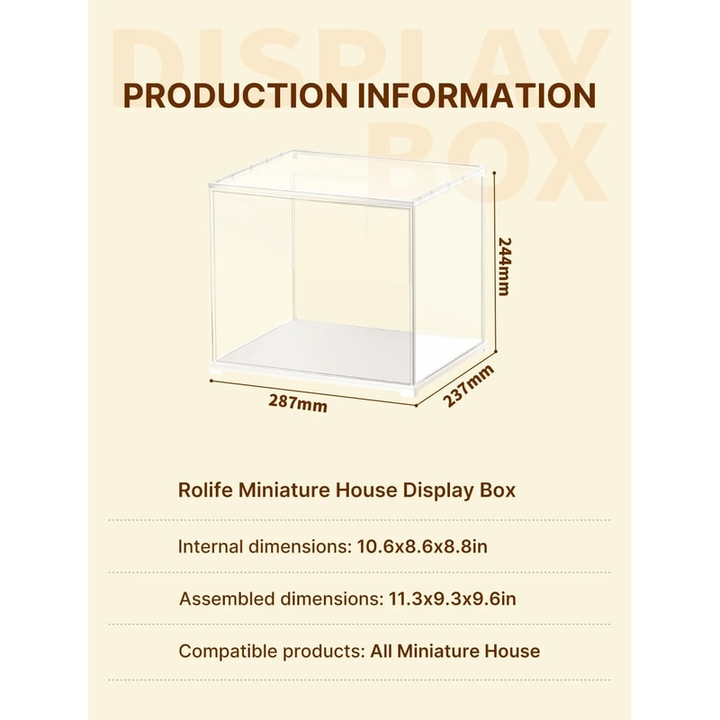 Robotime Rolife Miniature House Display Box 9