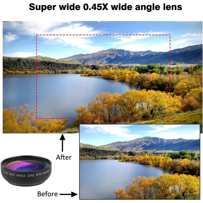 2 IN 1 Universal ClipOn Phone Lens Wide Angle Macro 4