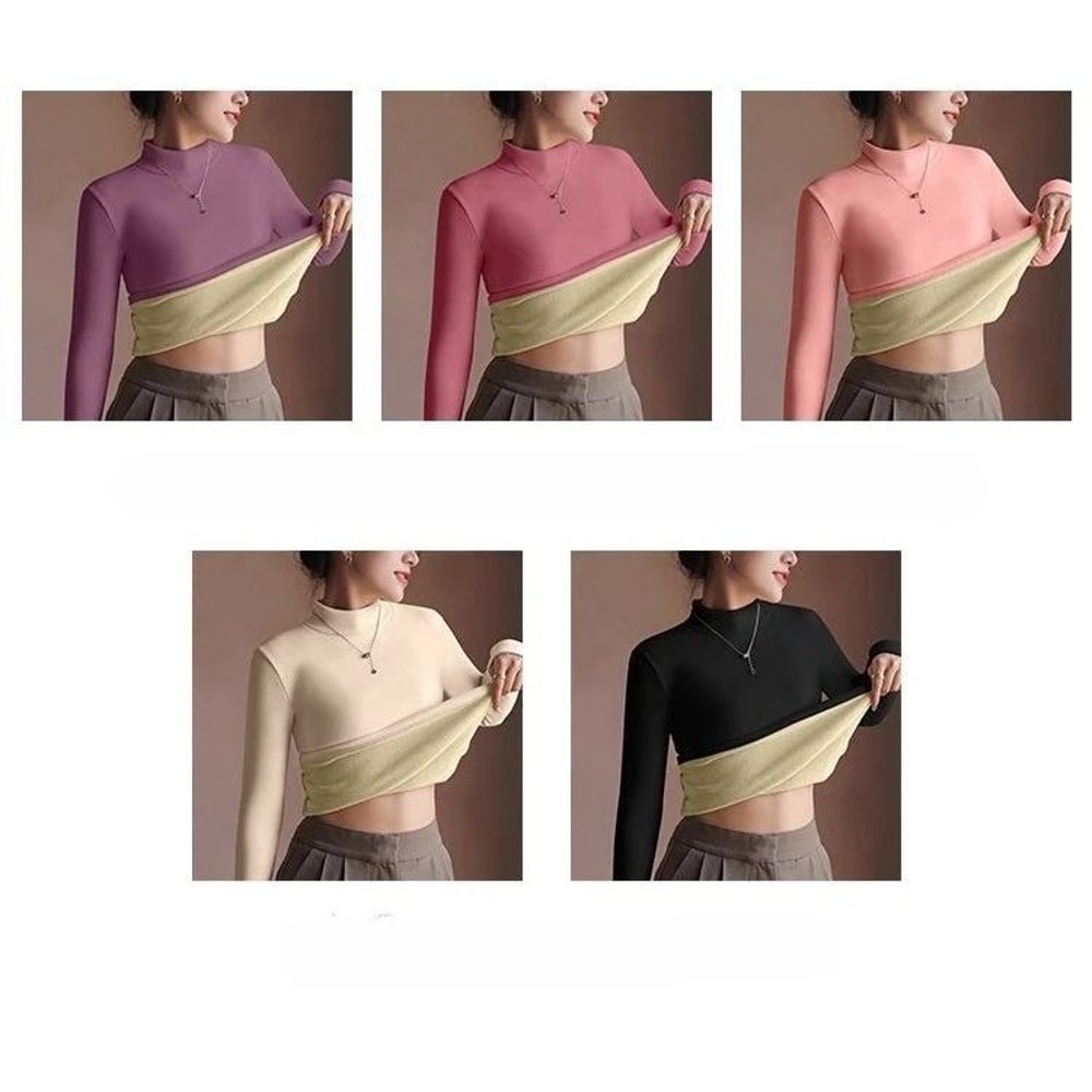 Women Autumn Winter Retro Thermal Sweater 4