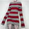 Womens Striped BoatNeck Bodycon Mini Dress 1