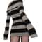 Womens Striped BoatNeck Bodycon Mini Dress 4