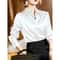Elegant Satin Long Sleeve Womens Shirt 3