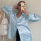 Elegant Satin Long Sleeve Womens Shirt 7