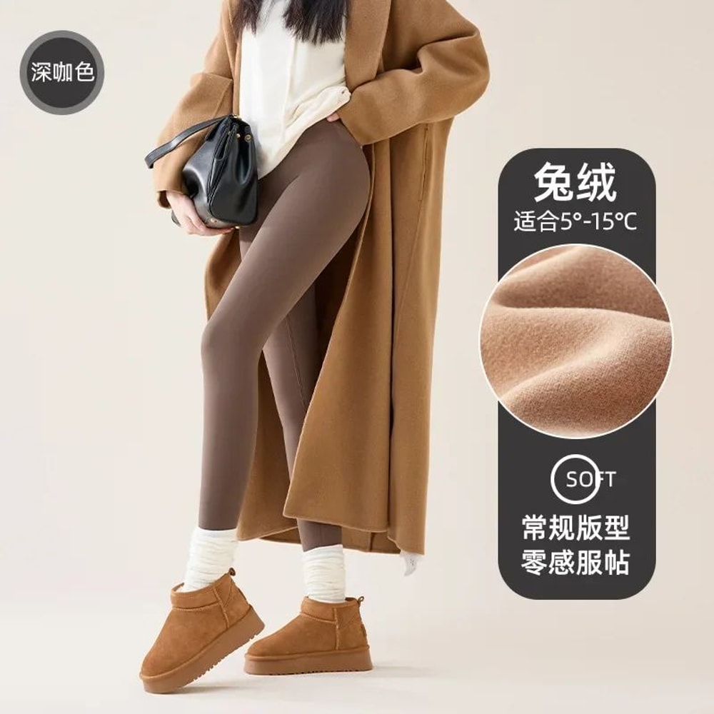 High Waist Fleece Sharkskin Winter Leggings 13