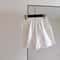 High Waisted White A Line Womens Shorts 6