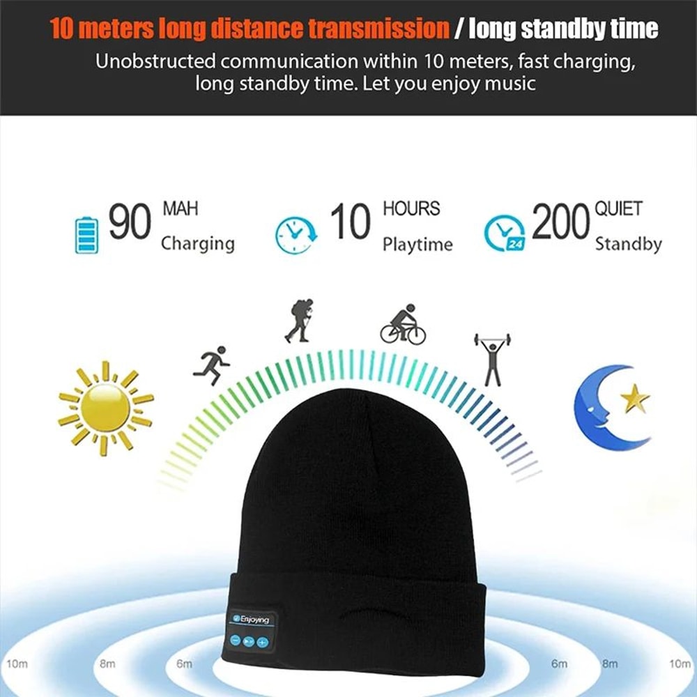 Bluetooth Winter Sports Beanie Hat 4