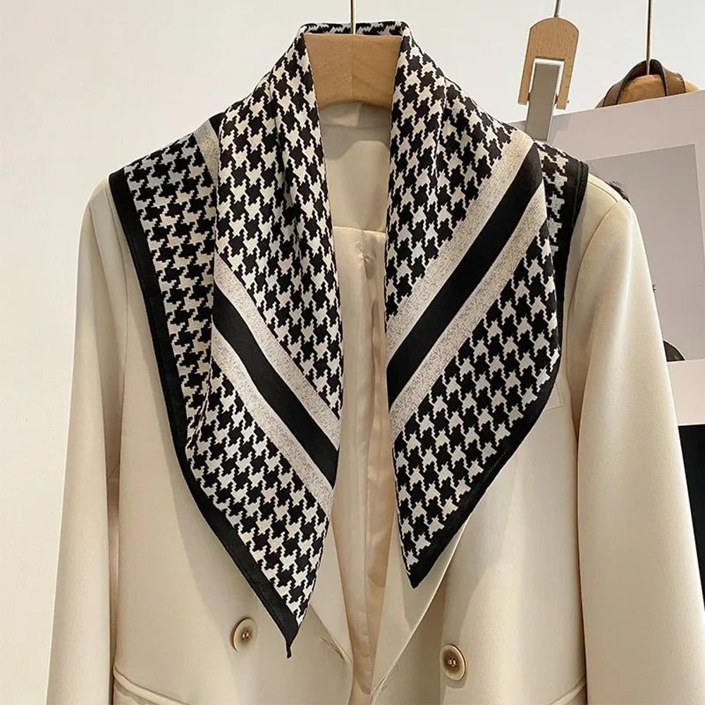 Floral Print Cotton Bandana Scarf 4