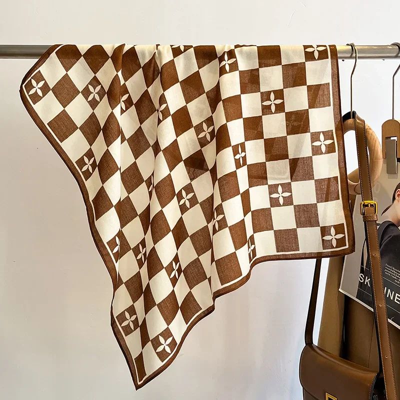 Floral Print Cotton Bandana Scarf 21