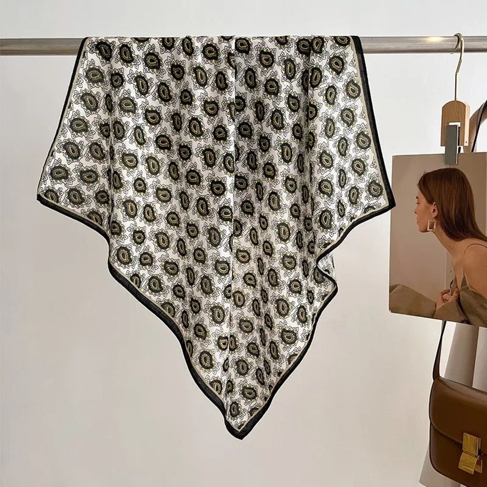 Floral Print Cotton Bandana Scarf 20